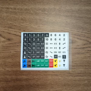 Telecrane Directional Legend Labels - Square