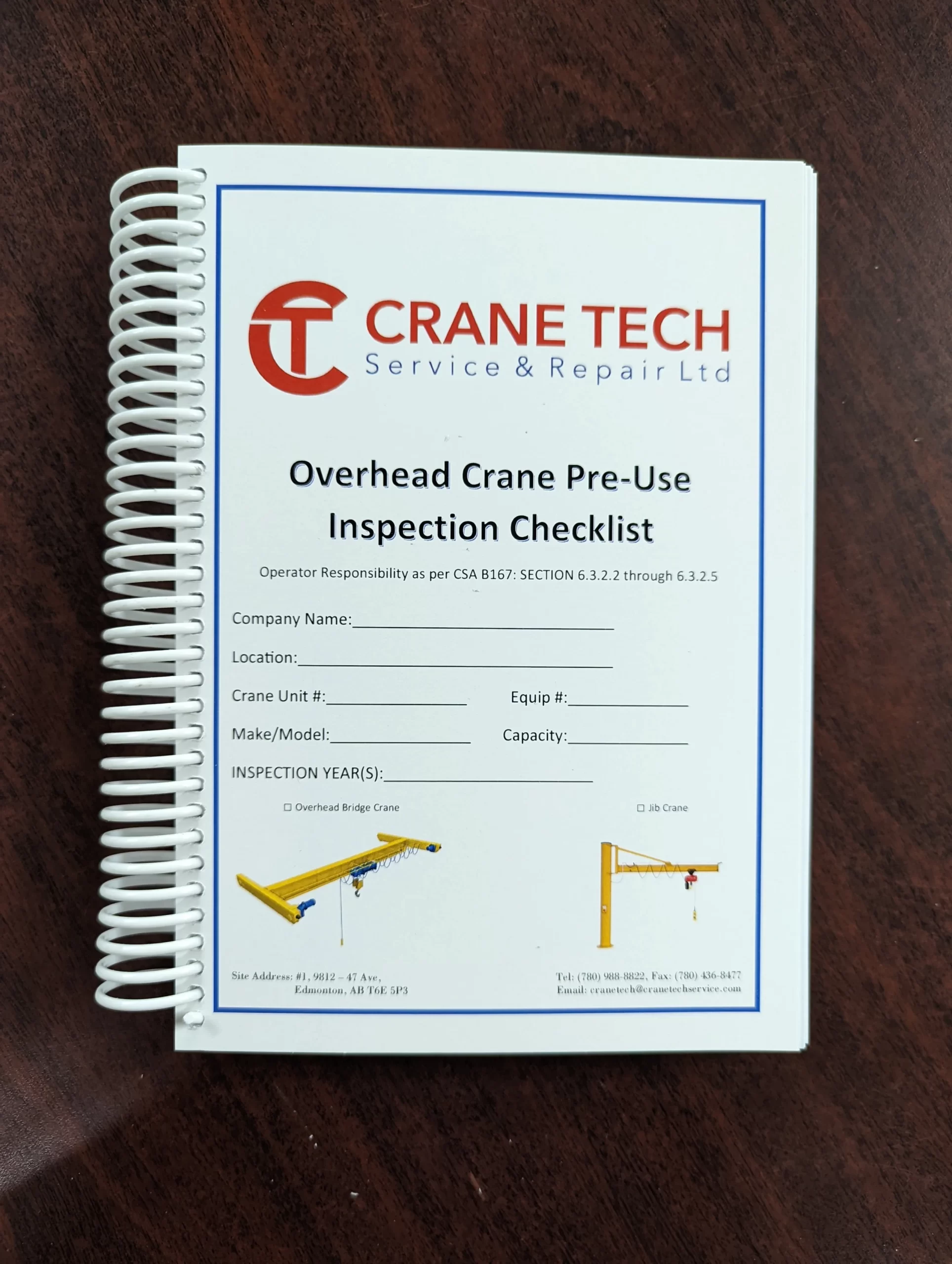 Crane Pre-Use Inspection Checklist