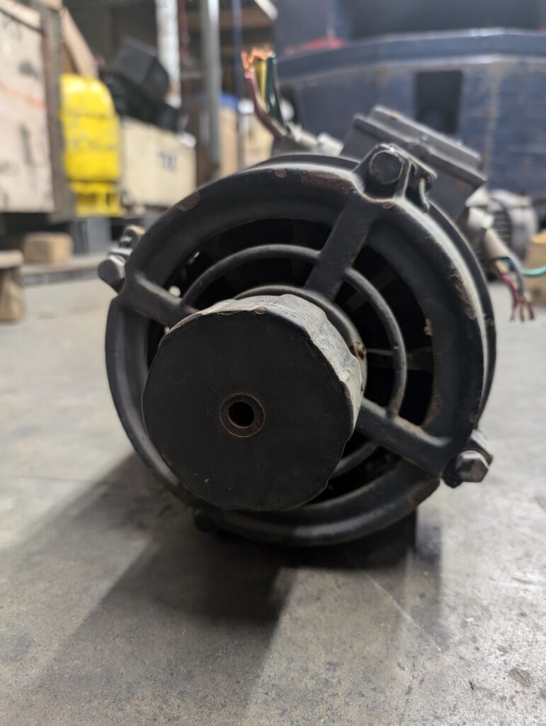 For sale Kone Trolley Motor 440 Volts side view. Used in good condition.